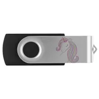 Pretty Unicorn Flash Drive