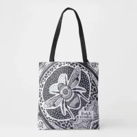 Funny Bumble Bee Ready to Bumble Tote Bag