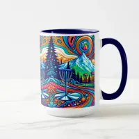 Psychedelic Disc Golf Course  Mug