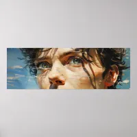 Bright Eyes wide painting Poster