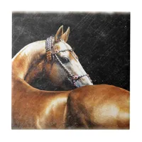 Palomino Akhal-teke stallion Tile