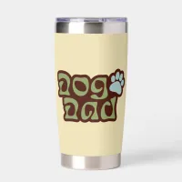 Dog Dad Logo Water Bottle Insulated Tumbler