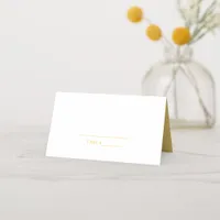 Modern Minimalist Wedding Place Card