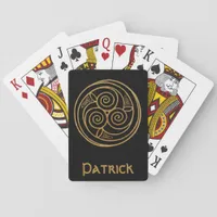 Personalized Celtic Knot  Bicycle Playing Cards