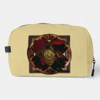 Autumn Elegance: The Floral Medallion Dopp Kit