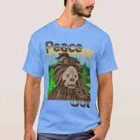 Peace Out Bigfoot Sasquatch T-Shirt