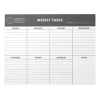 Weekly Task Scheduler Tear-Away Business Planner Notepad