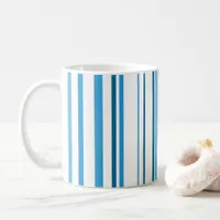 Blue Beach Color Stripes Coffee Mug