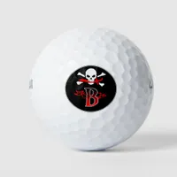 Jolly Roger B Monogram Initial Golf Balls