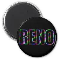 RENO Neon Magnet