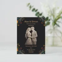 Bride & Groom Royal Classic Postcard