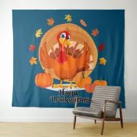 Happy Thanksgiving Typography Tapestry