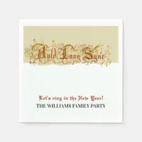 New Year's Eve Celebration Auld Lang Syne Party Napkins