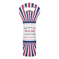 July 4th Custom American Family Summer BBQ Party Wine Bag