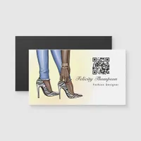 Denim and Zebra Fashion Designer QR Code