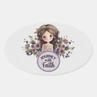 Journey with Faith Girl Sticker