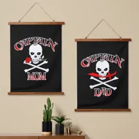 Swashbuckling Set Captain Mom and Captain Dad Hanging Tapestry