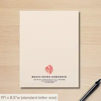 Elegant Monstera Leaf Business Letterhead