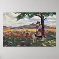 Tending the Sheep Poster