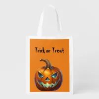 Halloween Trick or Treat Grocery Bag