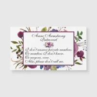 Funny Floral Introvert Magnet