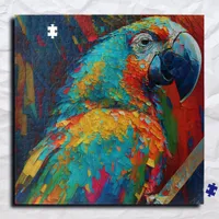 Abstract Colorful Parrot  Jigsaw Puzzle