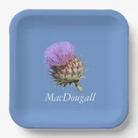 Paper Plate - Thistle with Name