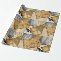 Piano Key and Sheet Music Wrapping Paper