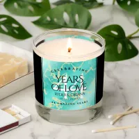 Elegant 44th Turquoise Wedding Anniversary Scented Candle