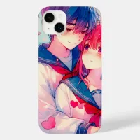 Adorable Anime Themed Valentine's Day Case-Mate iPhone 14 Plus Case