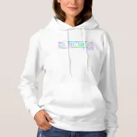 They Them Pronouns Pastel Stripes Hoodie