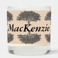 Candle - Oak Trees with Name