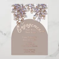 Floral Elegant Chic Foil Invitation