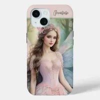 Lovely Pink Fairy iPhone 15 Case