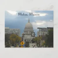 Madison, Wisconsin Capitol Building Photography Postcard