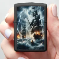 Pirate Ship In Storm Zippo Lighter