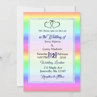 Rainbow LGBT Wedding Invitations