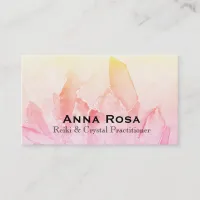 *~* Reiki Crystal Yoga Reiki Master Energy Healer Business Card