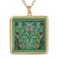 Enchanted Garden Filigree Gold Plated Necklace