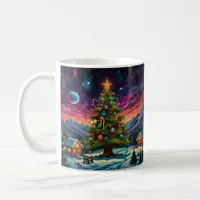 Whimsical Snowman Christmas Artwork Coffee Mug