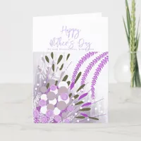 Abstract Floral Step-Mom Mother's Day Card