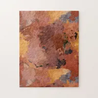 Abstract Terracotta Autumn Colors Jigsaw Puzzle