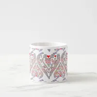 Words of Heart Espresso Mug