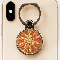Pepperoni and Cheese Pizza Phone Ring Stand
