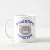 Pawsome Writer Fun Cat Character Fun Coffee Mug