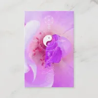 *~*  Pink Fuchia Lavender Violet Rose Floral Business Card