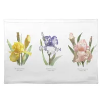 Iris Flower Garden Cloth Placemat