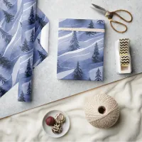 Blue Christmas Pattern#10 ID1009 Wrapping Paper