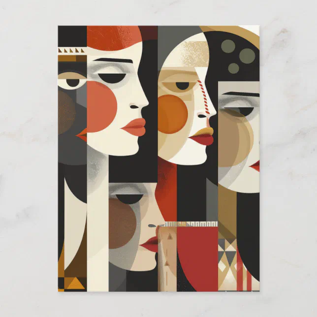Abstract Beauty Palette Artistry Postcard