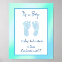 It's a Boy, Pregnancy Announcement Poster